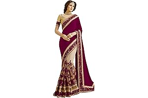 Women's Captivating Satin Net Saree with Unstitched Blouse