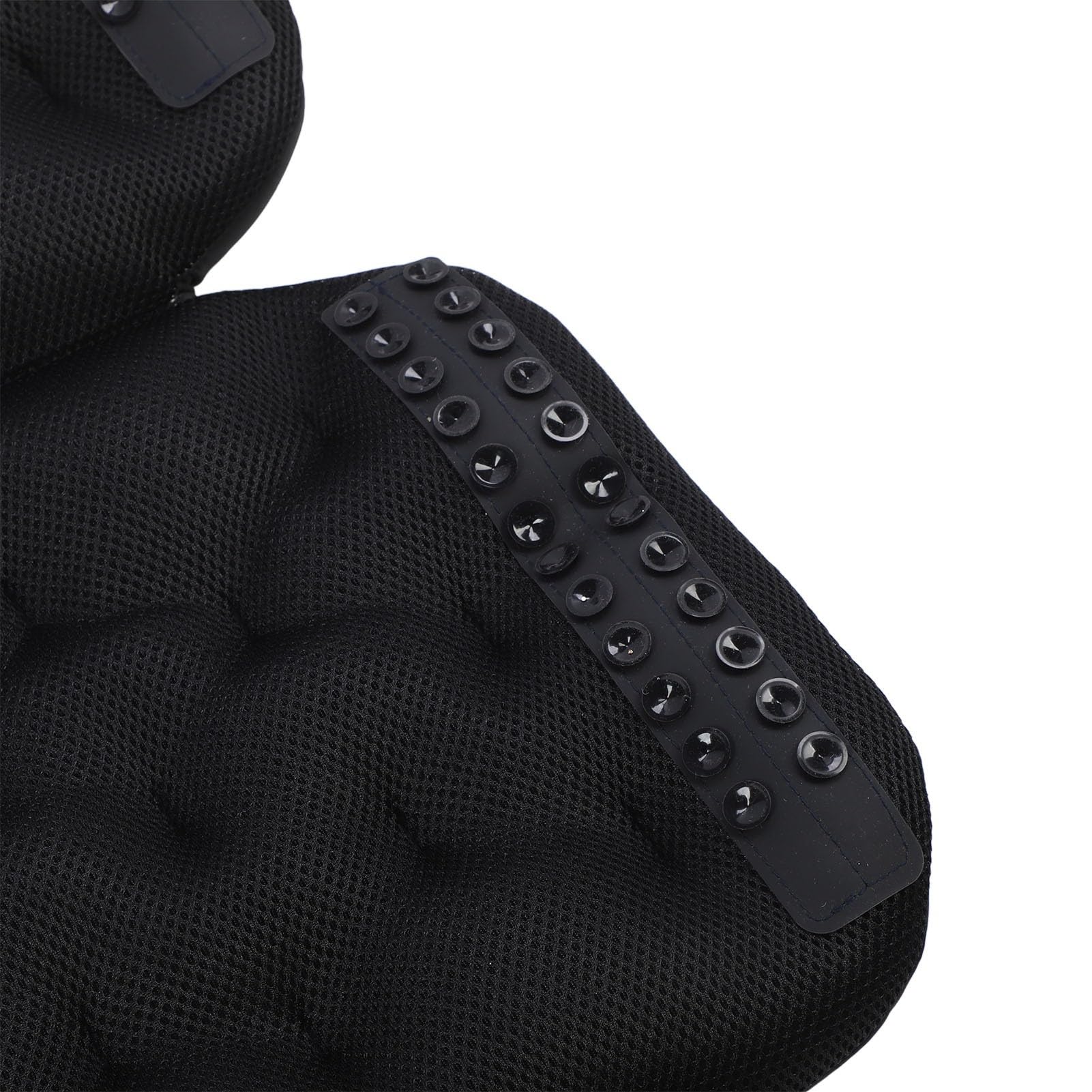 Cuscino da Bagno per Tutto il Corpo, Cuscino per Vasca da Bagno con Ventose Antiscivolo, for Adulti (BLACK)