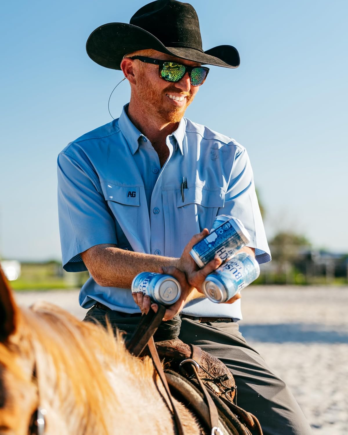 AG-GEAR Men's Short Sleeve Hay Baler Button Down Shirt, Breathable Performance Work Shirt for Farmers and Ranchers with UPF30