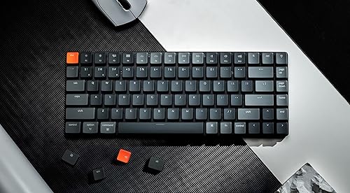 Miniatura 2 de Keychron K3 Teclado mecánico inalámbrico ultra delgado con 75% de diseño, compacto, intercambiable en caliente, 84 teclas, Bluetooth RGB LED