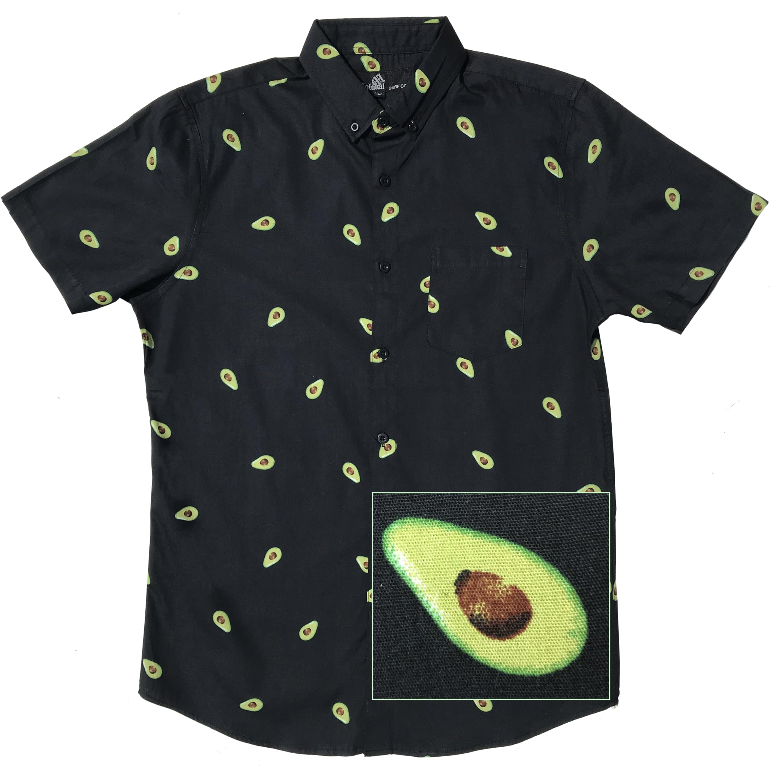 Molokai Surf Button Down Slim Fit Hawaiian Short Sleeve Shirts