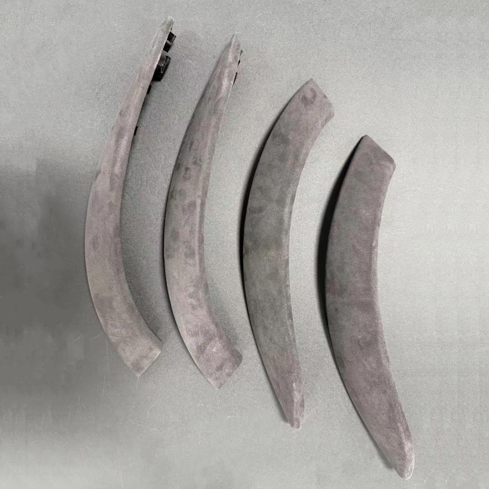 Leather Car Door Handle Inside Pull Trim Cover for 3 4 Series for M3 for M4 F30 F31 F32 F33 F80 F82 F83 F84 Car Interior Door Handle Latch(4 Pcs Alcantara)