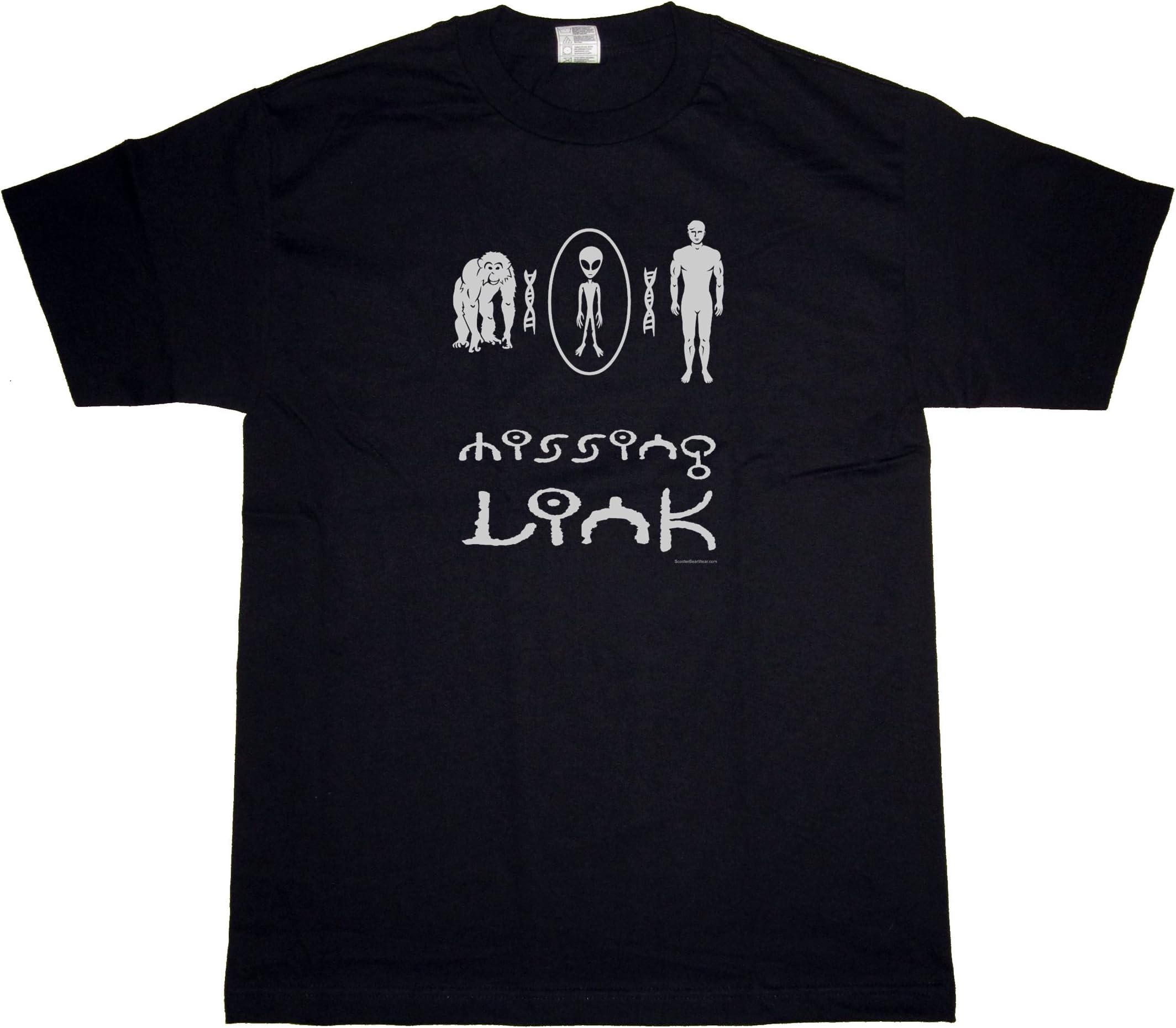 Men's MISSING LINK, Alien Hybrid Theory Black T-Shirt 2X-LARGE