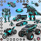 Dino Robot Car Transformation Game, Animal Robot Shooting Games, Multi Robot Fighting Simulator Game.