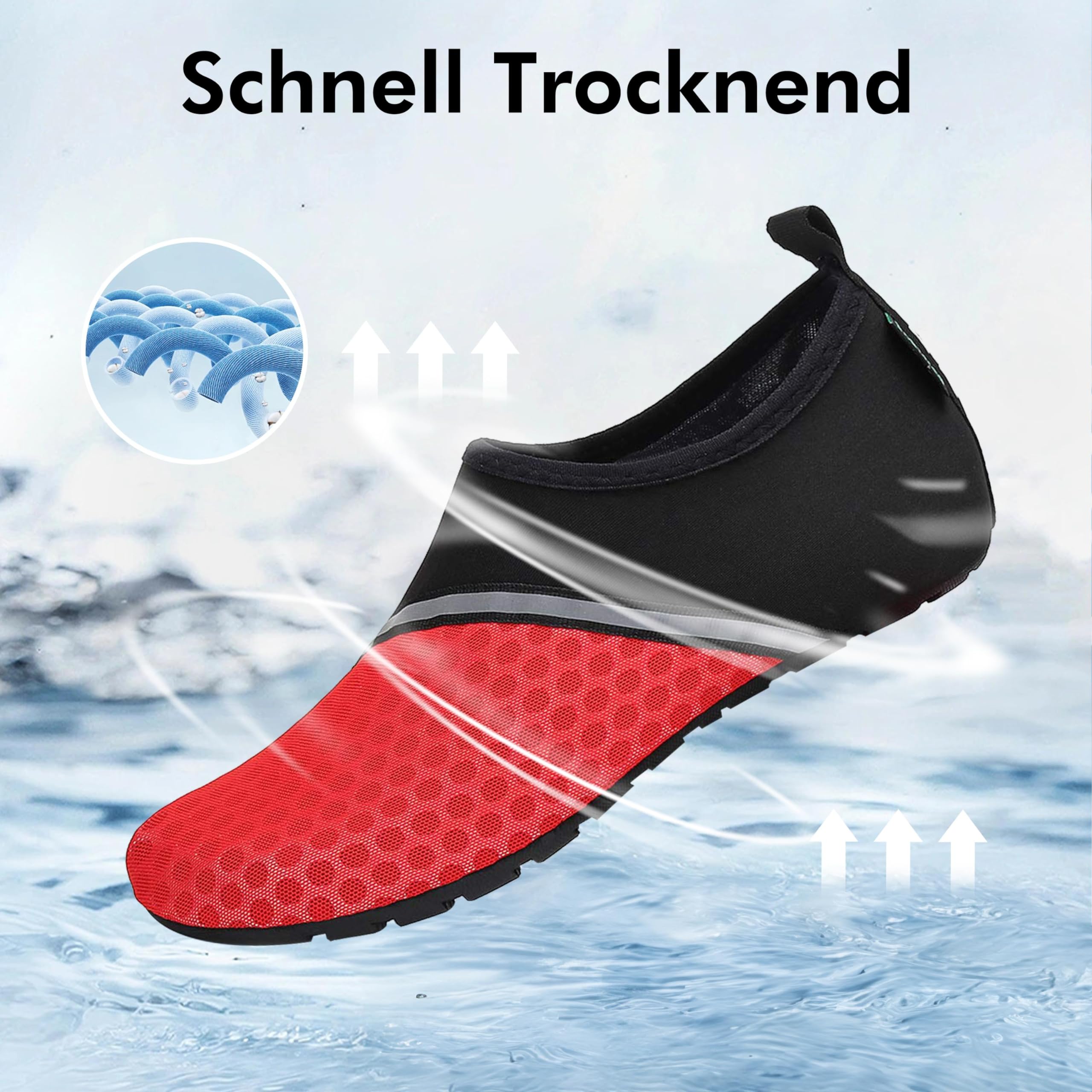 SAGUARO Scarpe da Scoglio Donna Uomo da Immersione Scarpette da Surf Water Shoes Barefoot per Bagno Spiaggia Mare Snorkel Yoga