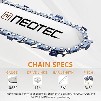 Amazon.com: 36 Inch Chainsaw Chain 3/8