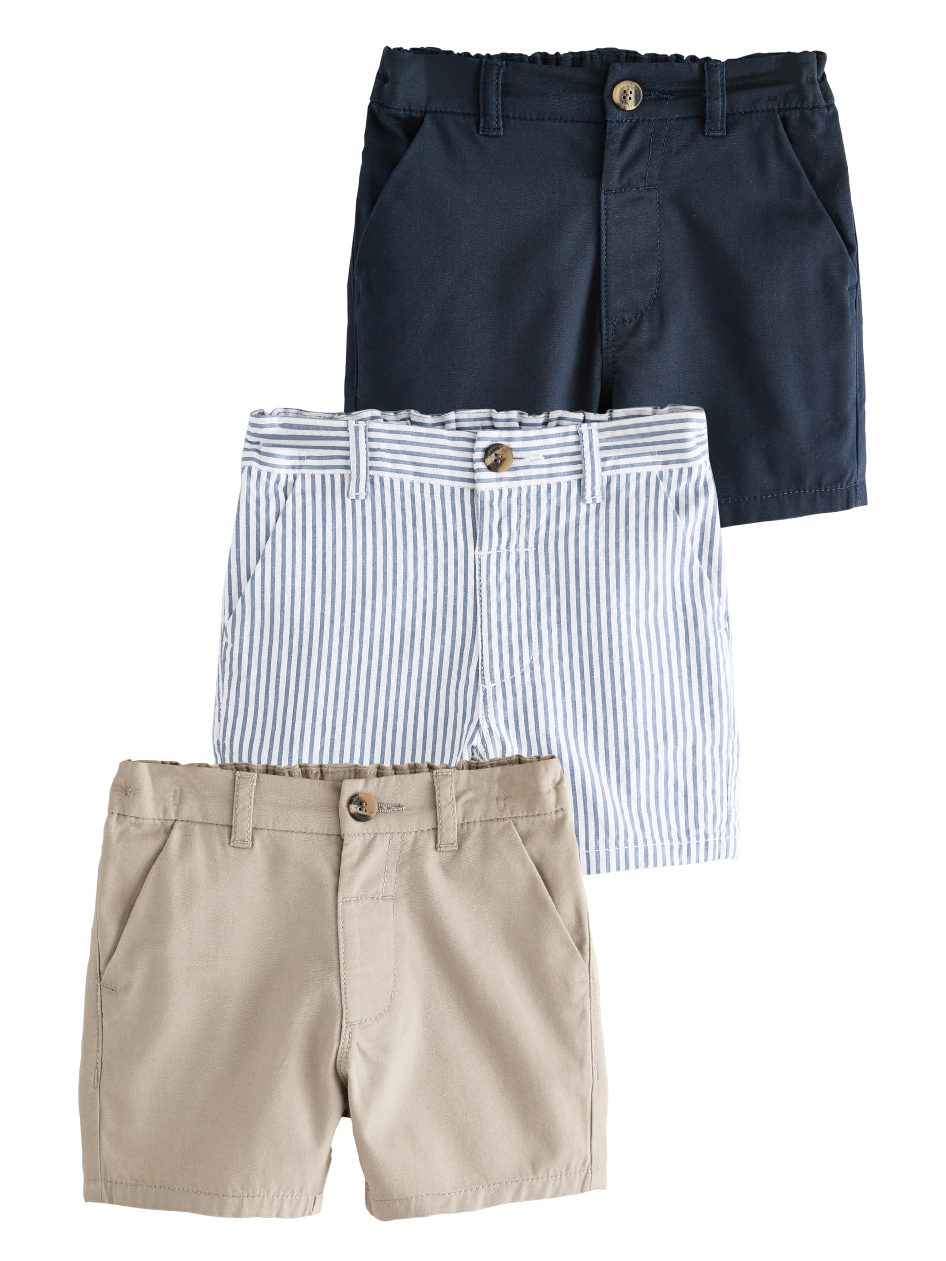 NEXT Niños Pack de 3 Pantalones Cortos Chinos