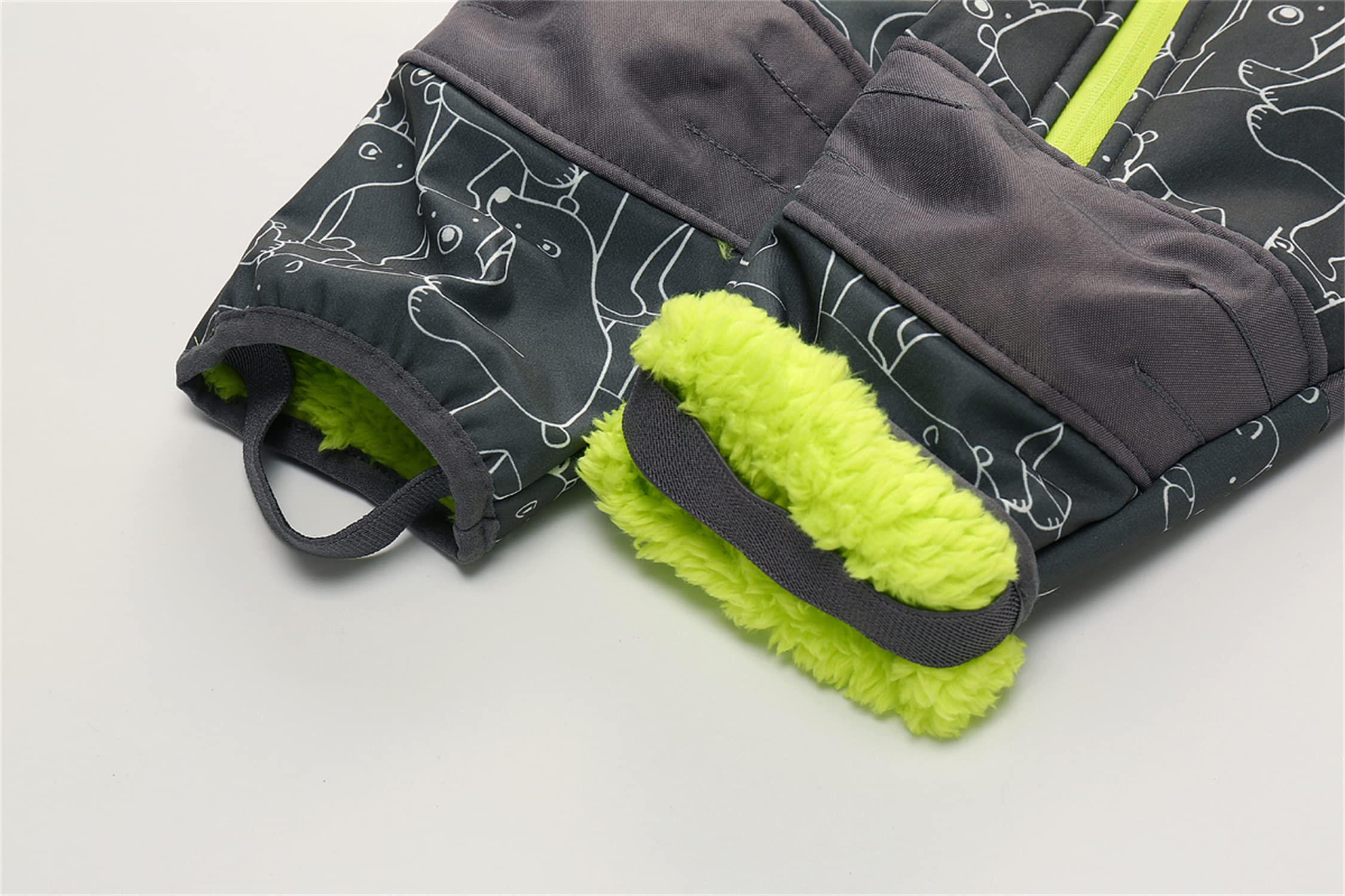 Unisex Jungen Schneeanzug Einteilig mit Kapuze Kleinkinder Warmer Skianzüge Baby Fleece Schneeoverall Trekking Wander Wasserdicht Windjacke Strampler Winter Verdickt Ski Einteiler Größe 80-116