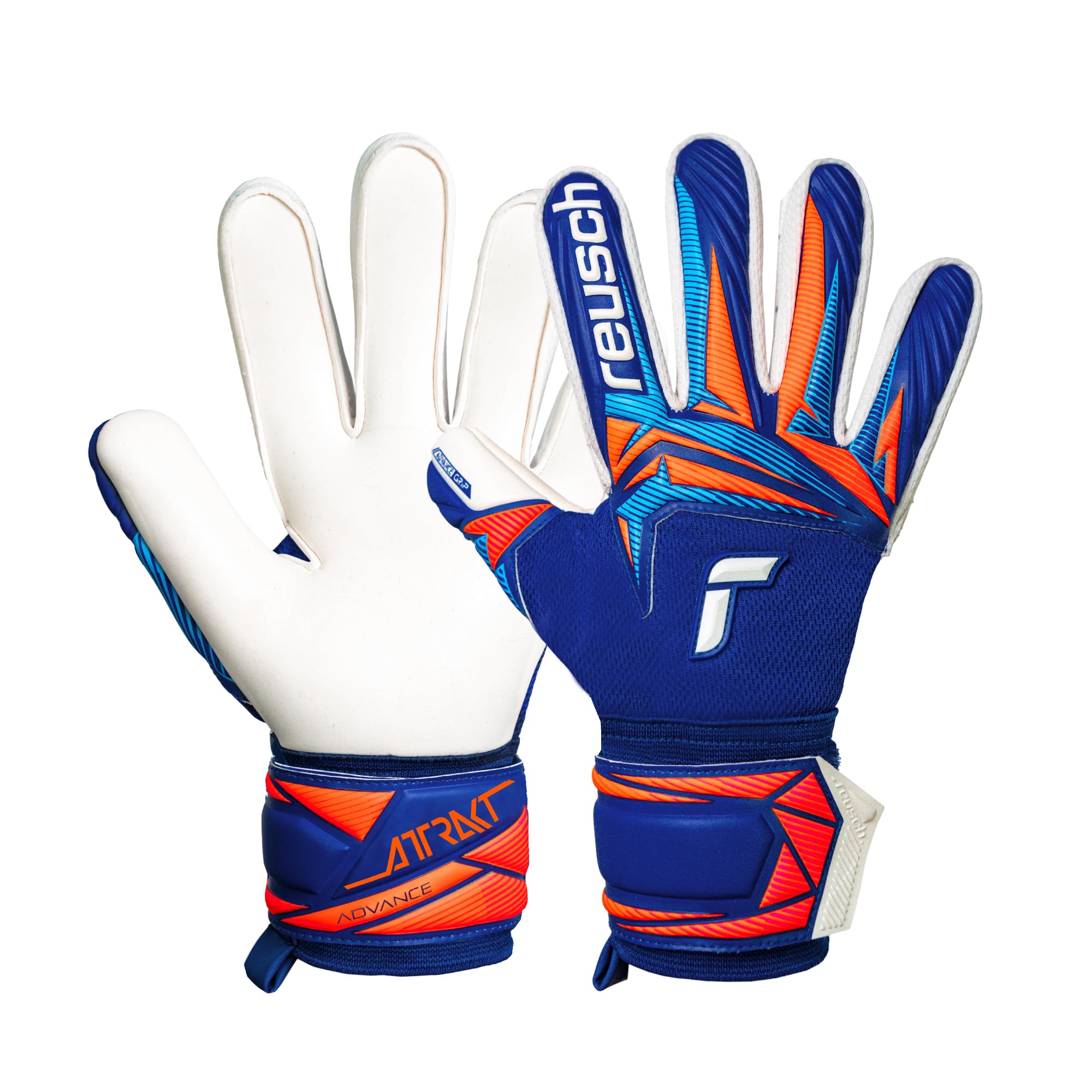 Reusch Gants de Gardien de But pour Hommes Adultes | Forte adhérence, Prise sûre, Confort et contrôle | Respirants et Robustes | pour l'entraînement et Les matchs | Attrakt Advance - 1