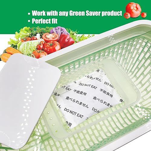 Miniatura 4 de Shurex Kit de repuestos para conservadores de productos OXO GreenSaver e insertos para crujientes, mantiene frutas y verduras frescas durante más