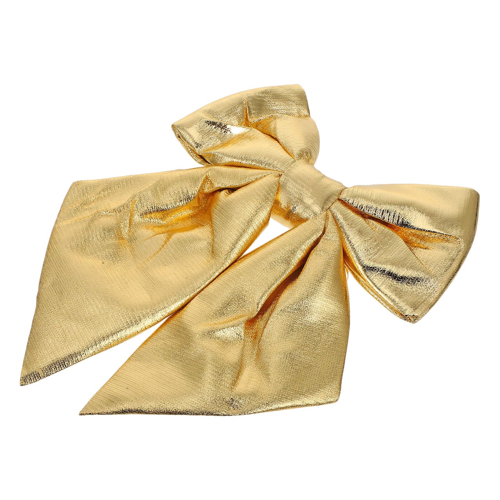 Lazo grande dorado TOPPERFUN 40x30 cm de tela brillante para decorar bodas y fiestas