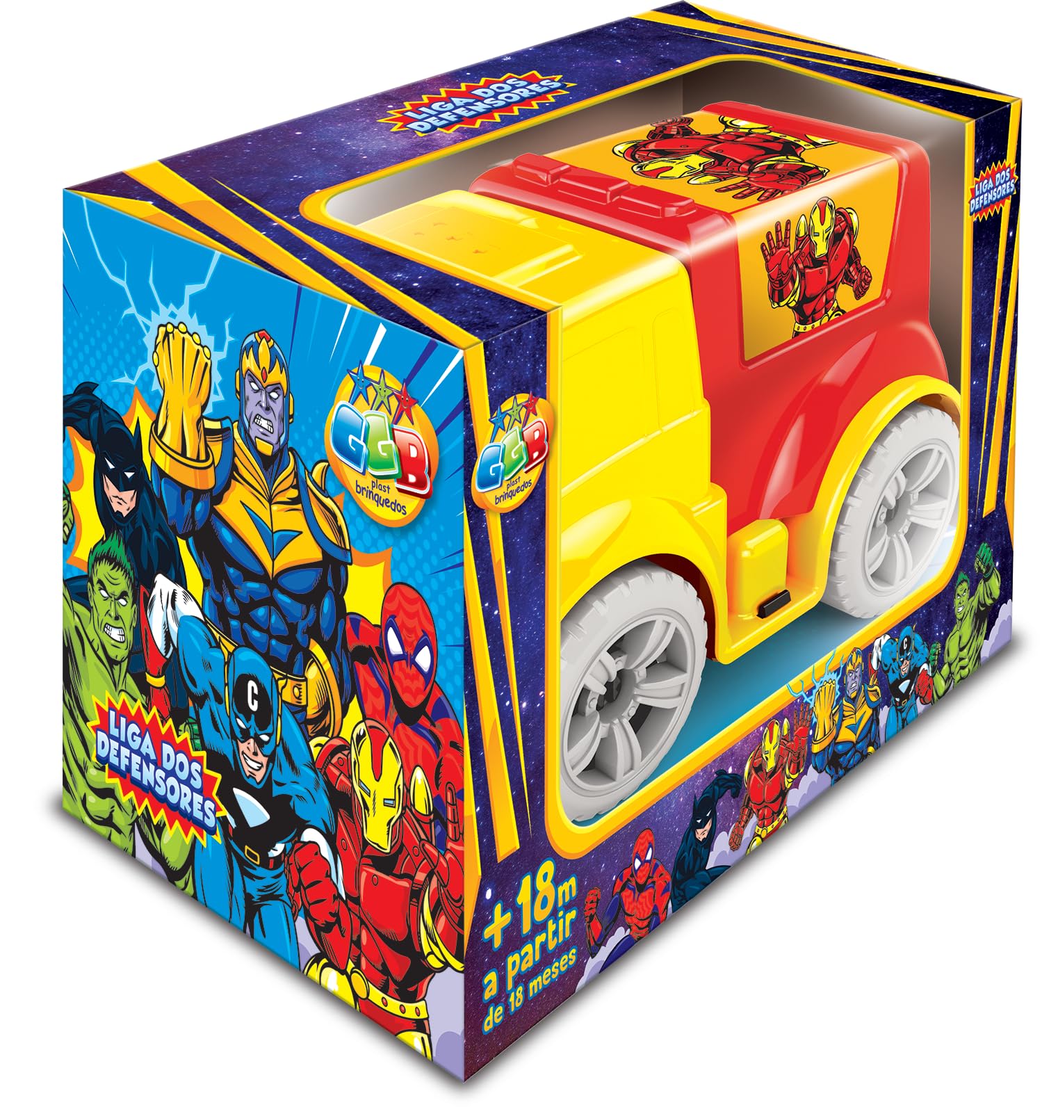 Carrinho Mini Defensor Amarelo II, GGB Plast : Amazon.com.br