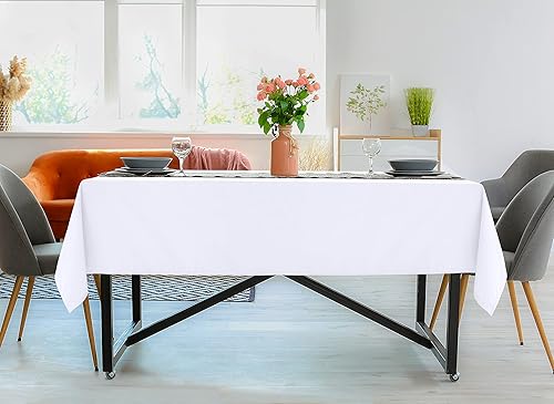 Miniatura 7 de Utopia Kitchen - Paquete de 2 manteles rectangulares lavables a máquina, tela de poliéster, para comedor, fiestas de bufé, pícnic, eventos, bodas y