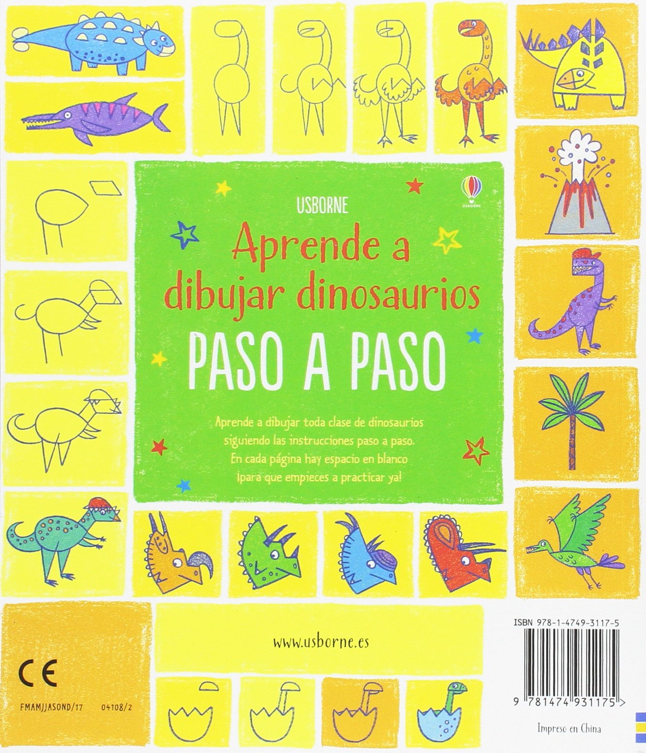 Dibujo dinosaurios paso a paso (SIN COLECCION)