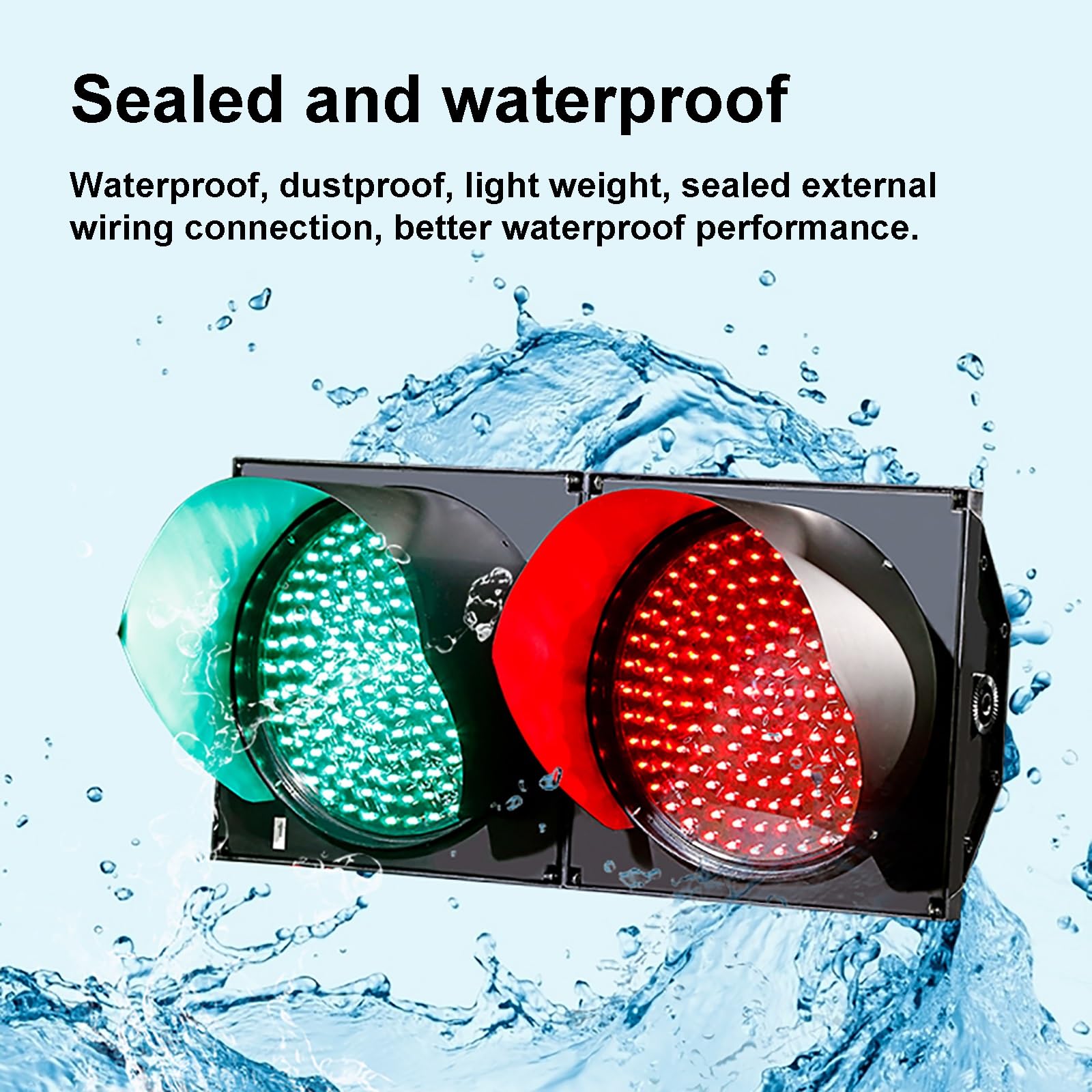 Amazon.co.jp: 信号機、赤/緑停止灯、交通信号機、PCハウジング防水