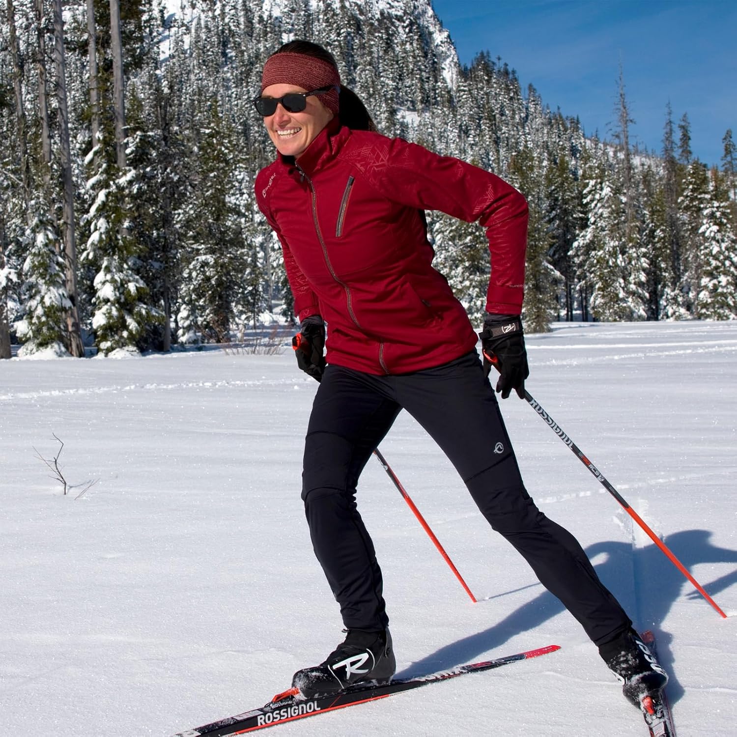 SportHill Women's Super XC Windproof Durable Water-Repellent (DWR) Breathable Moisture-Wicking Winter Running Skiing Pant - Image 6