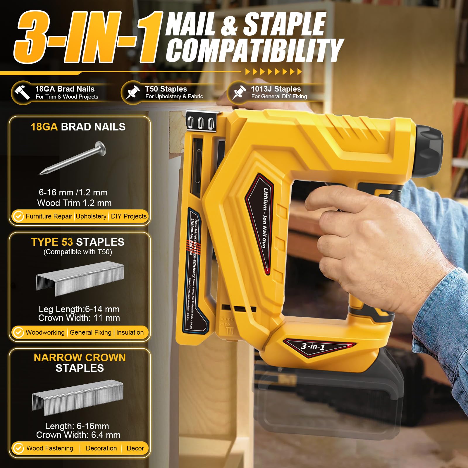 Roadtime Agrafeuse Electrique pour DeWalt 20 V batteries (sans batterie)