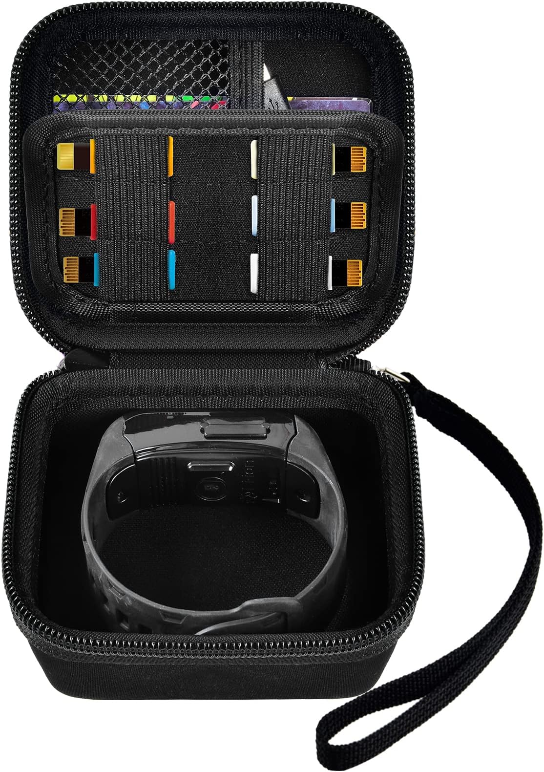 Carrying Case for Bandai Vital Hero Digimon Interactive Wearable Band, Protective Storage Holder for Bandai Bracelet Digital Monster Digivice, Screen Protector Box for USB Cable and Dim Card-Bag Only