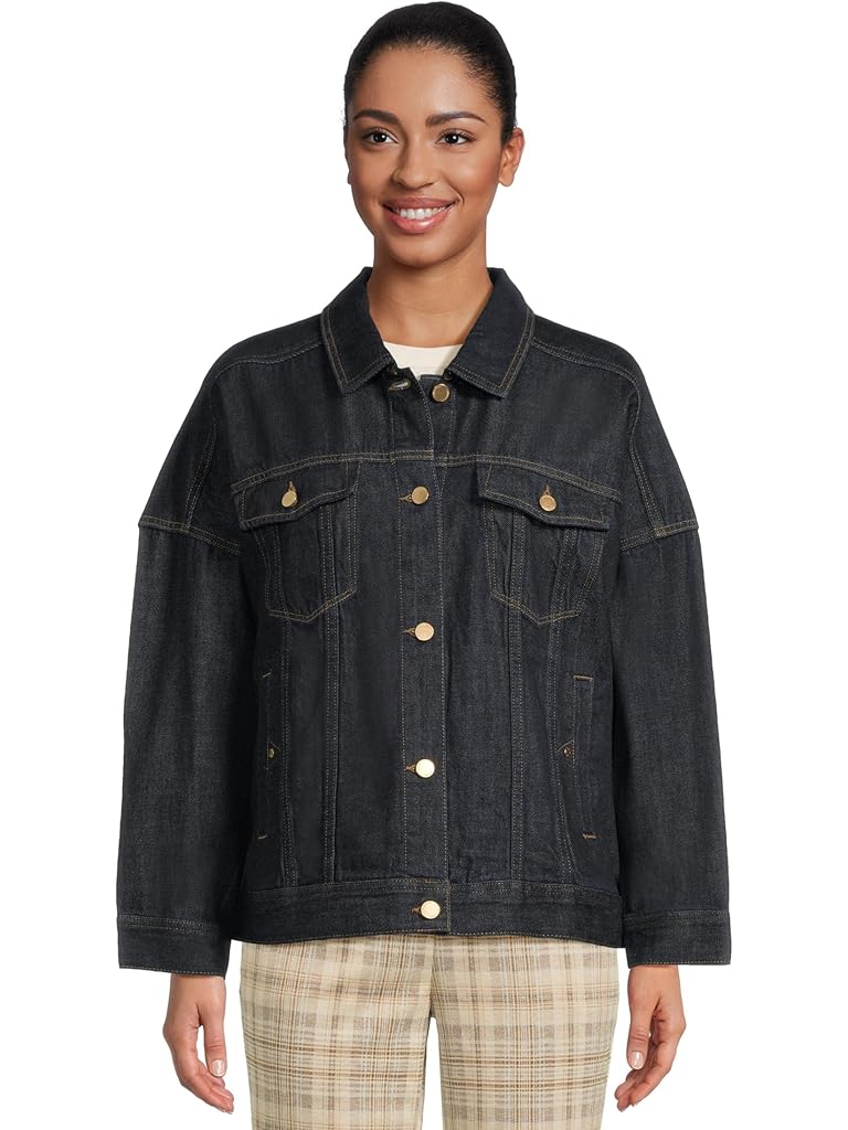 Blue Liverpool Los Angeles Drop Shoulder Jeans Jacket