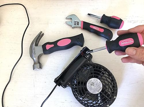 Miniatura 4 de Apollo Tools - Juego de herramientas rechonchas de 4 piezas para manos pequeñas y espacios reducidos. Práctico y compacto juego de herramientas