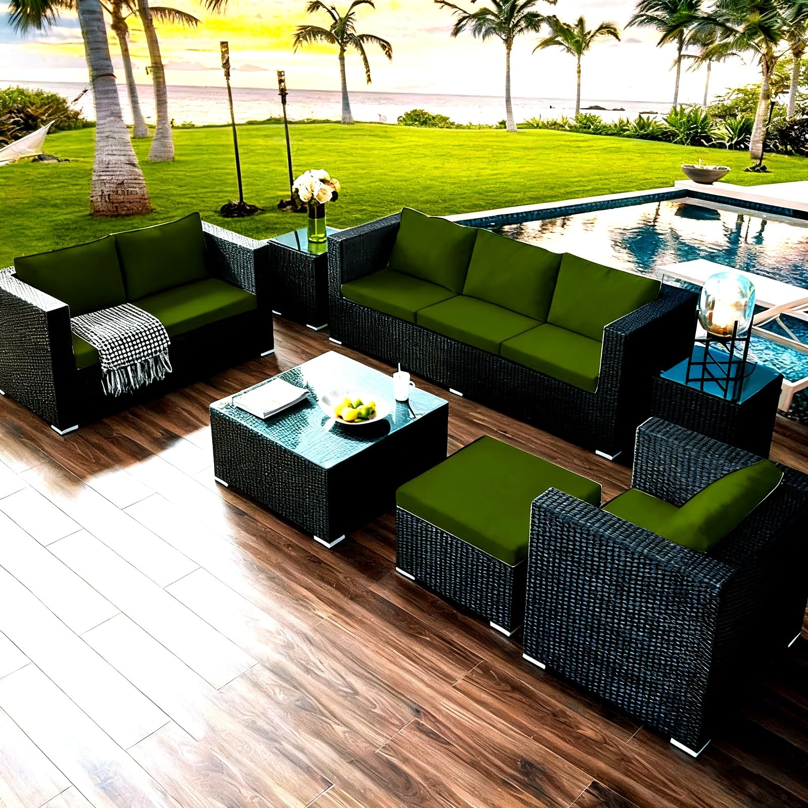 Stuhlkissen Bezug Abnehmbar Outdoor Überzug Gartenpolster Individuelle Kissenbezüge Sitzkissenbezug Für Indoor Mit Reißverschluss Rutschfester 20cm Hoch 91% Wasserdicht(130x60 cm)