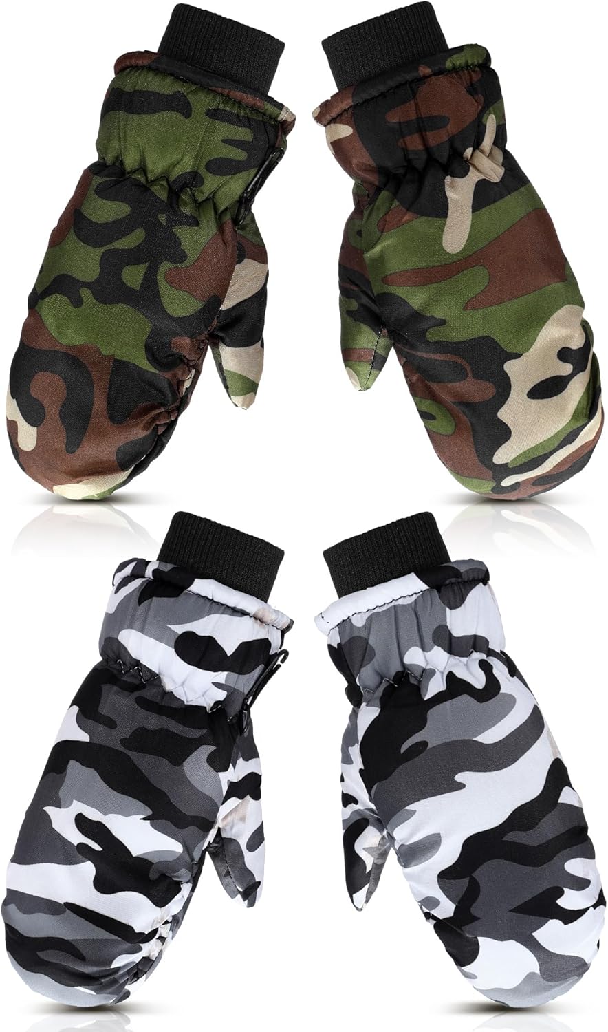 SATINIOR 2 Pairs Kids Winter Snow Mittens Unisex Waterproof Warm Ski Gloves for Children Girls Boys Toddlers Baby SATINIOR 2 Pairs Kids Winter Snow Mittens Unisex Waterproof Warm Ski Gloves for Children Girls Boys Toddlers Baby