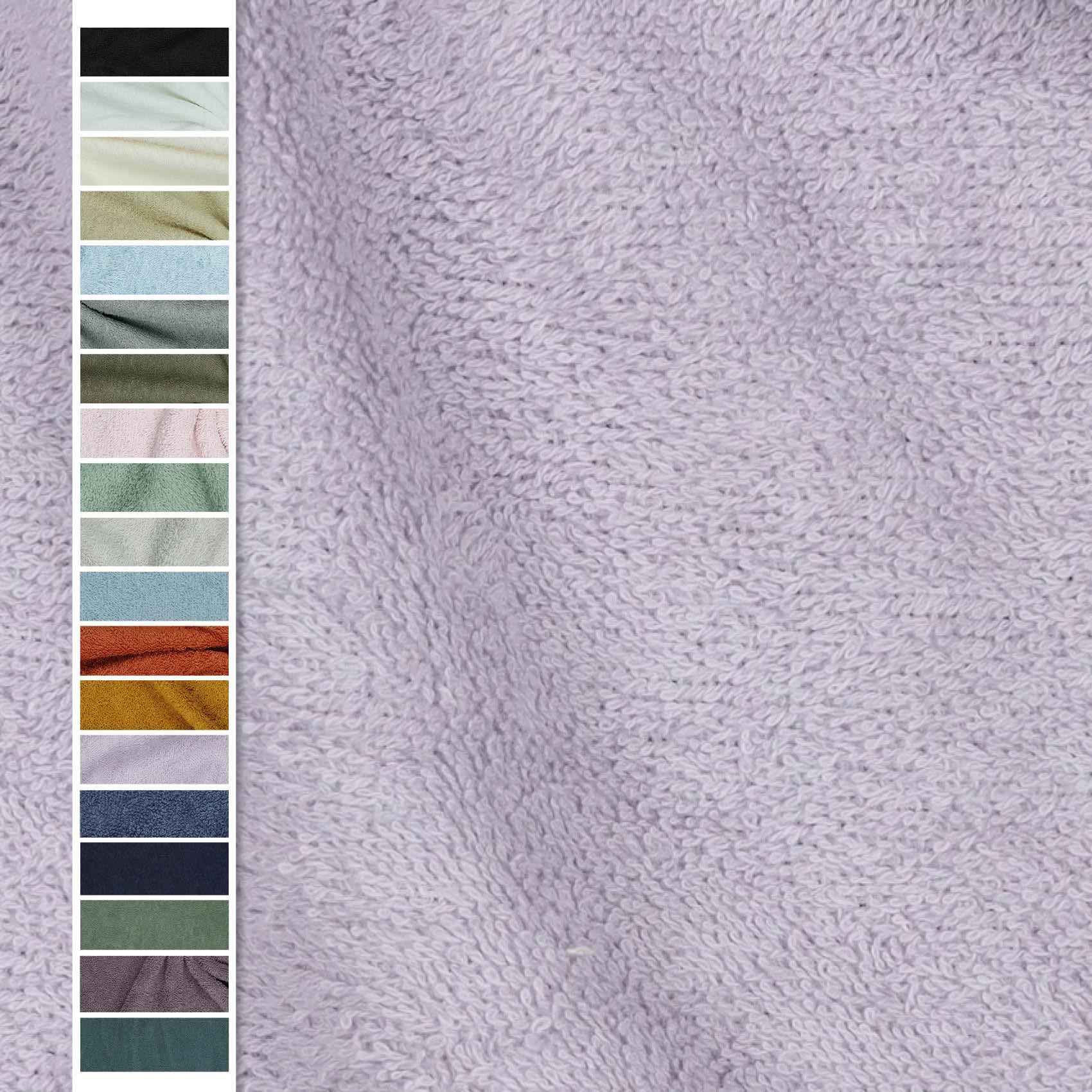 VmG-Store Terry Cloth Fabric Sold by the Metre 15 Colours for Sewing Bathrobe Terry Cloth Fabric 145 cm Width (054 I Purple)