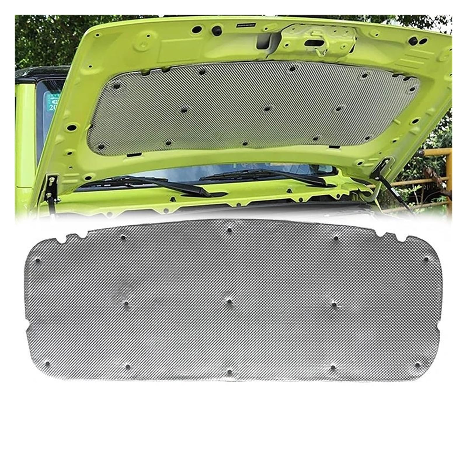 Pannello Isolante Termico Cuscinetto Isolante Termico E Acustico Per Cofano Anteriore Dell'auto Insonorizzato Per Suzuki Per Jimny JB64 JB74 2019-2022