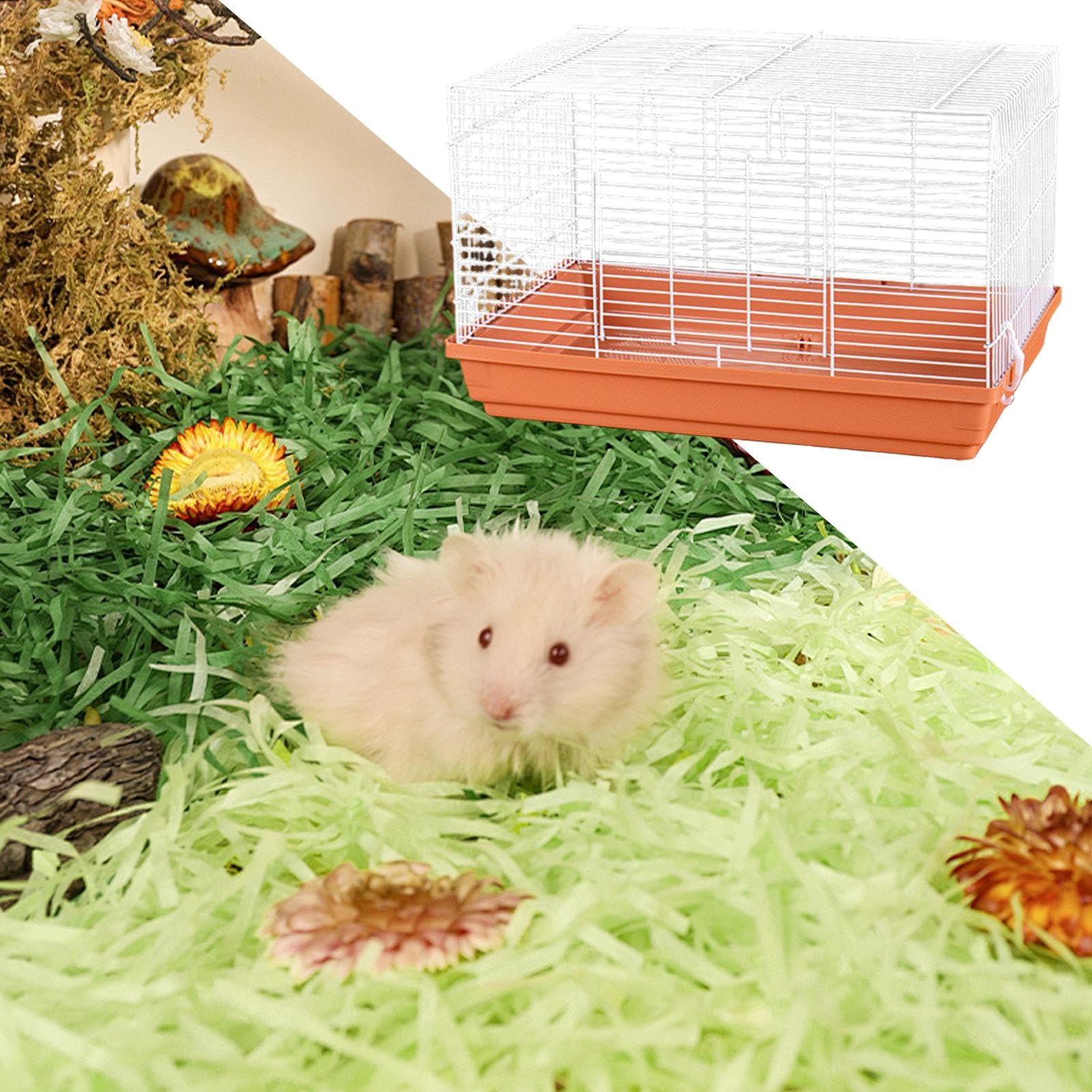 Casetta criceti Habitat Ventilato Piccoli Animali, Fondo Rimovibile, | Furetto Gabbia ventilata staccabile, gabbia, habitat per piccoli animali adatto a esterno ed interno