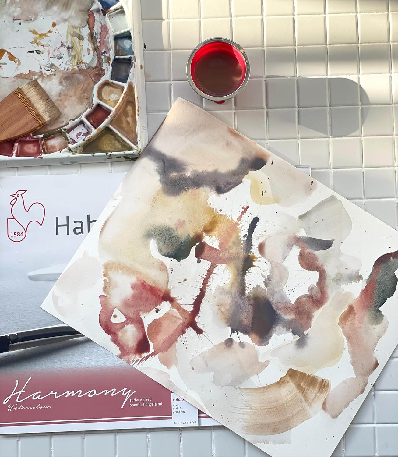 Harmony Watercolour 300g/m², Watercolor Block w/Spiral, Fine Texture, A3, 12 fls