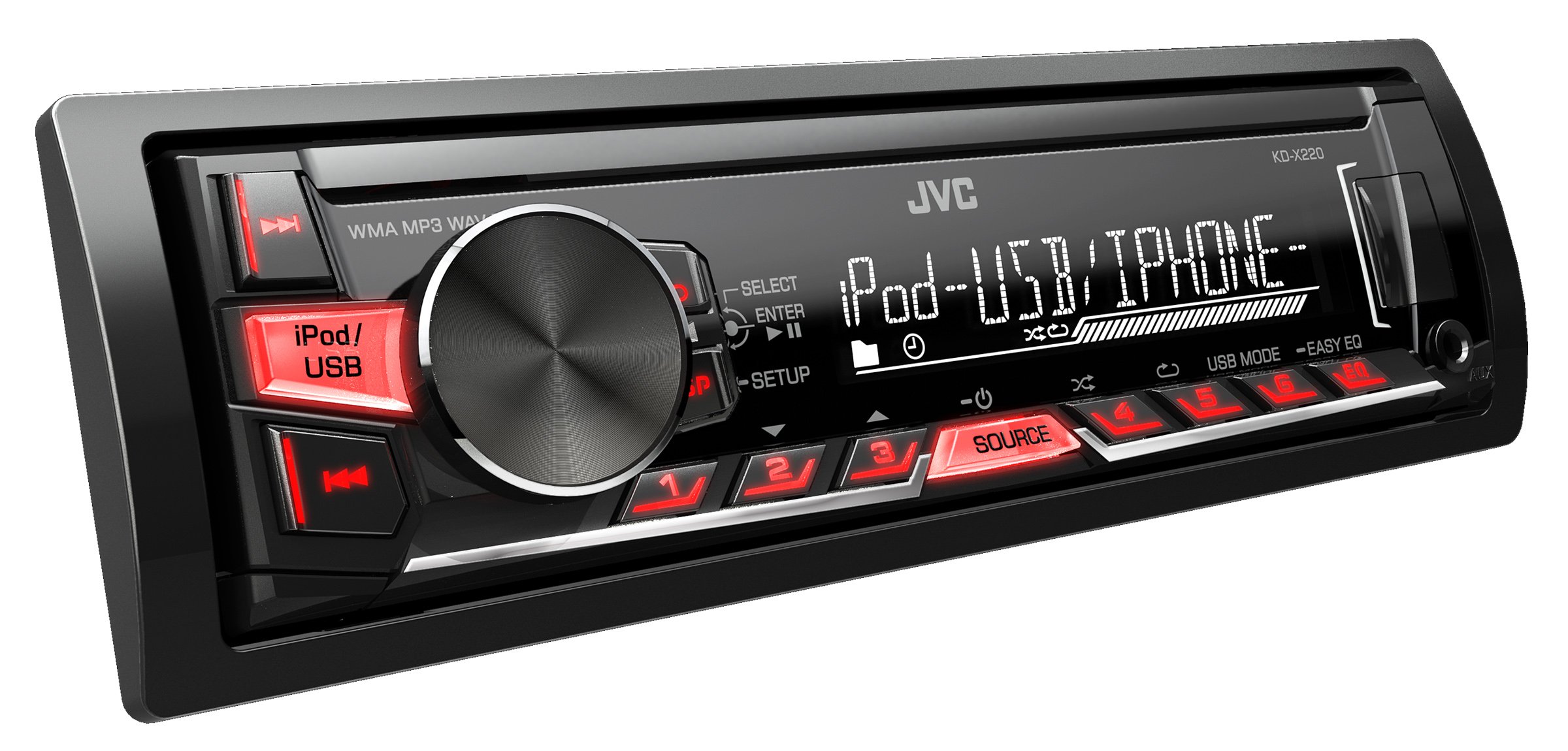 Rádio Automotivo JVC KD-X220 AM/FM USB Auxiliar Frontal 50W X 4