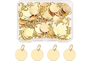 Enrich Your Creations: Versatile Brass Blank Charms for Jewelry Crafting