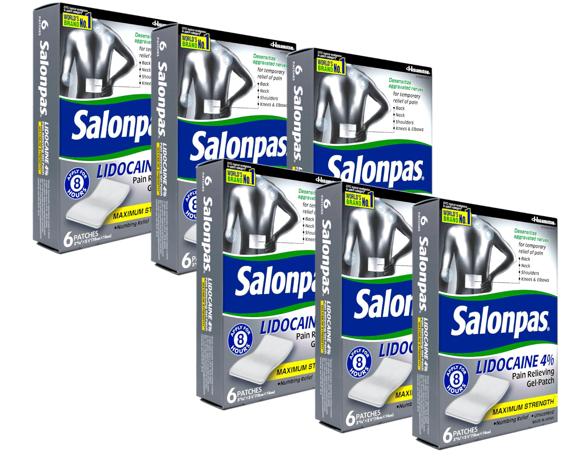 Salonpas LIDOCAINE Special 6 Pack