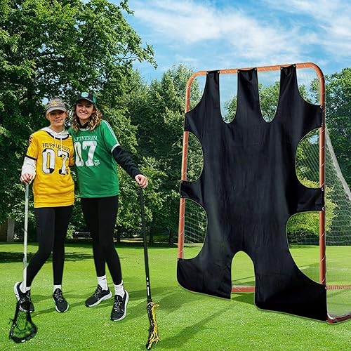 Miniatura 5 de Objetivo de tiro de portería de Lacrosse, equipo de entrenamiento de red de lacrosse, objetivos de esquina de protección de portería de Lacrosse