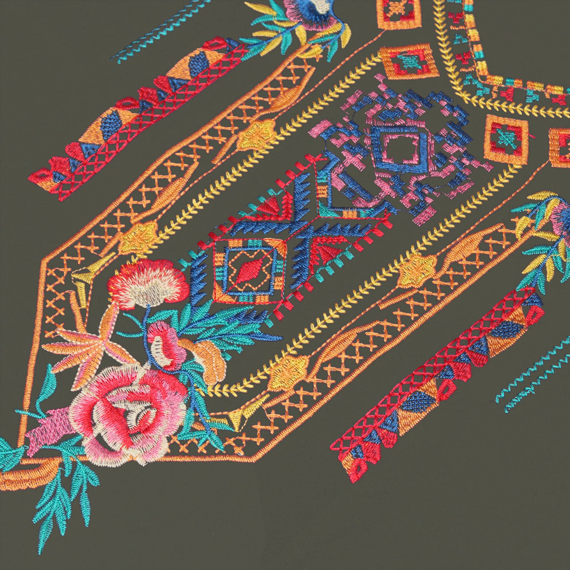 Mujer Verano Boho Mexicano Vestido Campesino Manga Corta Bordado Floral Vestidos Flowy Túnica Suelta Hippie Bohemia