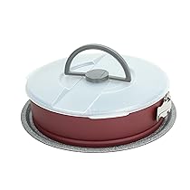 Tognana Sweet Cherry, Tortiera Apribile Take Away 26 cm + coperchio, Acciaio al carbonio, rosso