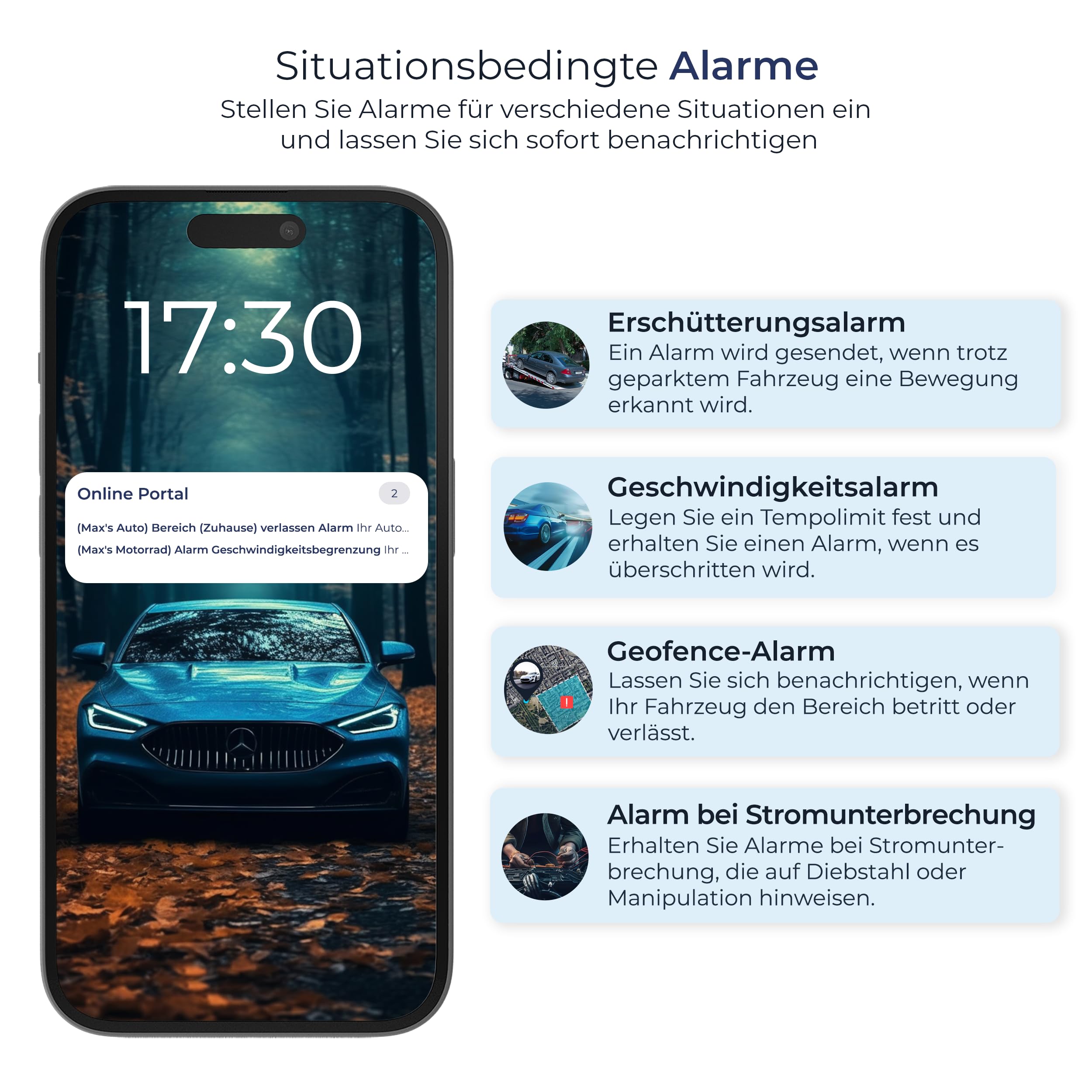 SALIND GPS - Salind 01 4G GPS Tracker - GPS Tracker Auto, Motorrad, Fahrzeuge, LKW's - Diebstahlschutz - Online, 4G, weltweit und Echtzeit Ortung mit App - Direktanschluss KFZ-Batterie (9-75V)