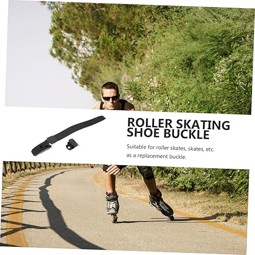 Miniatura 2 de BESPORTBLE 1 Unidades Profesional Hebilla Correa Patines Negro Patines Hebilla Clip Para Zapatos Accesorio Reemplazable