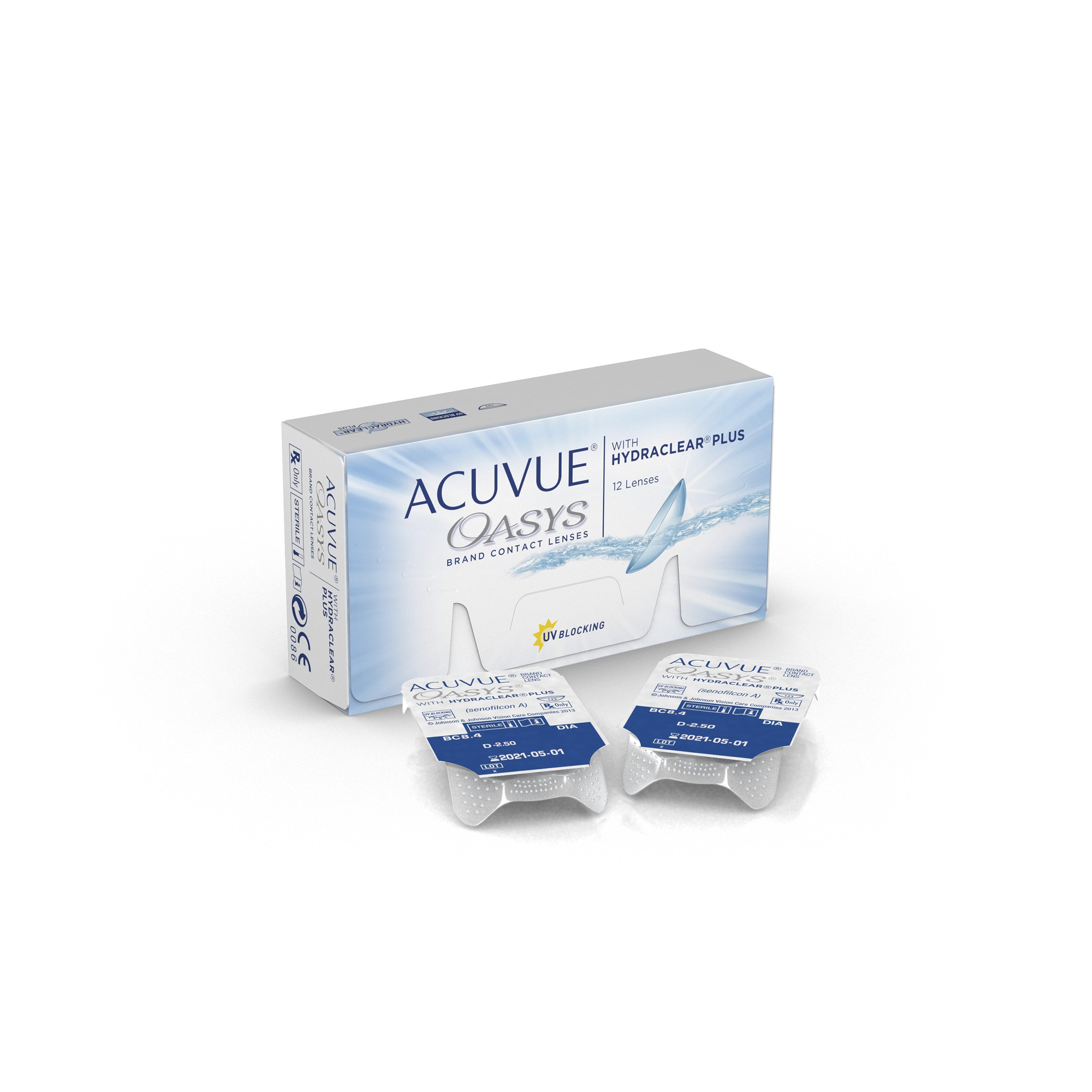 ACUVUE® OASYS with HYDRACLEAR® PLUS - Lentillas quincenales - protección UV - 12 lentes