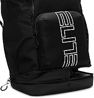 Vista 6 de Nike, Mochila Varsity Elite unisex (32L), negro/negro/plateado metálico, talla única