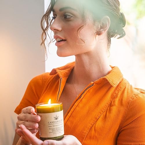 Miniatura 6 de Cannabolish Vela eliminadora de olores de humo + paquete de aerosol de viaje vela de 7 onzas + 2 onzas en aerosol