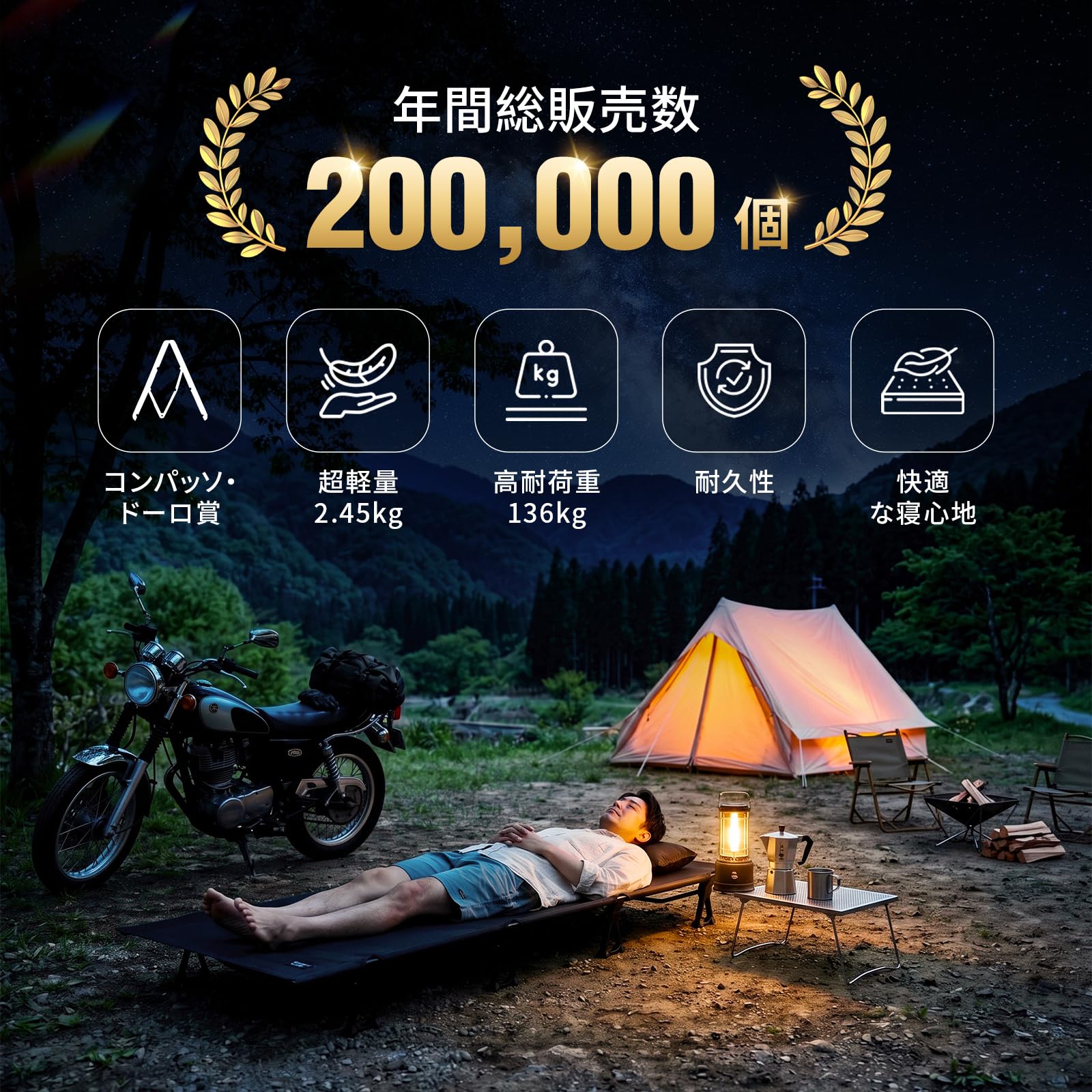 Amazon.co.jp: KingCamp: コット