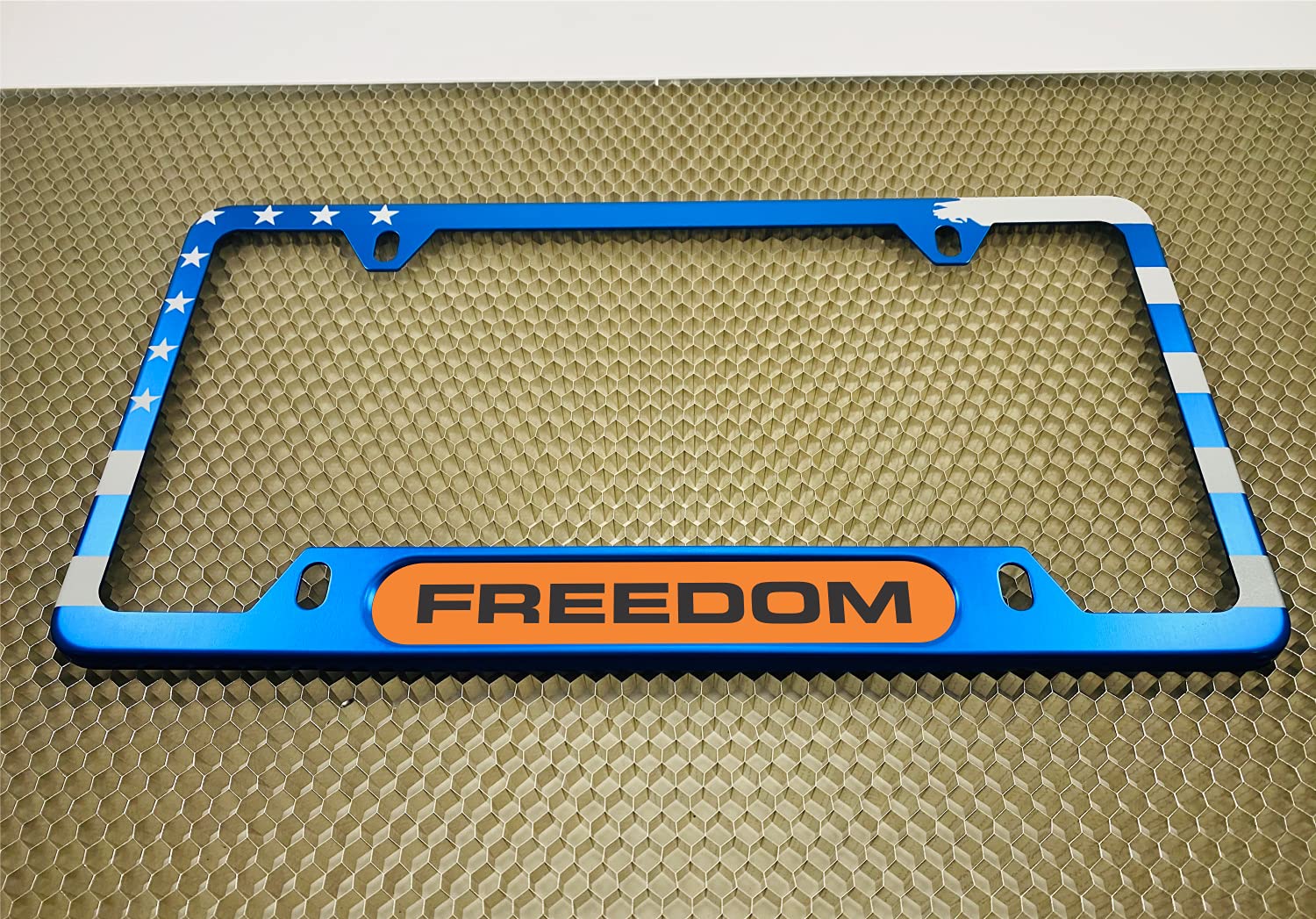 USA Patriotic | American Flag Custom Personalized Anodized Aluminum Thin Top | - Picture 121 of 133