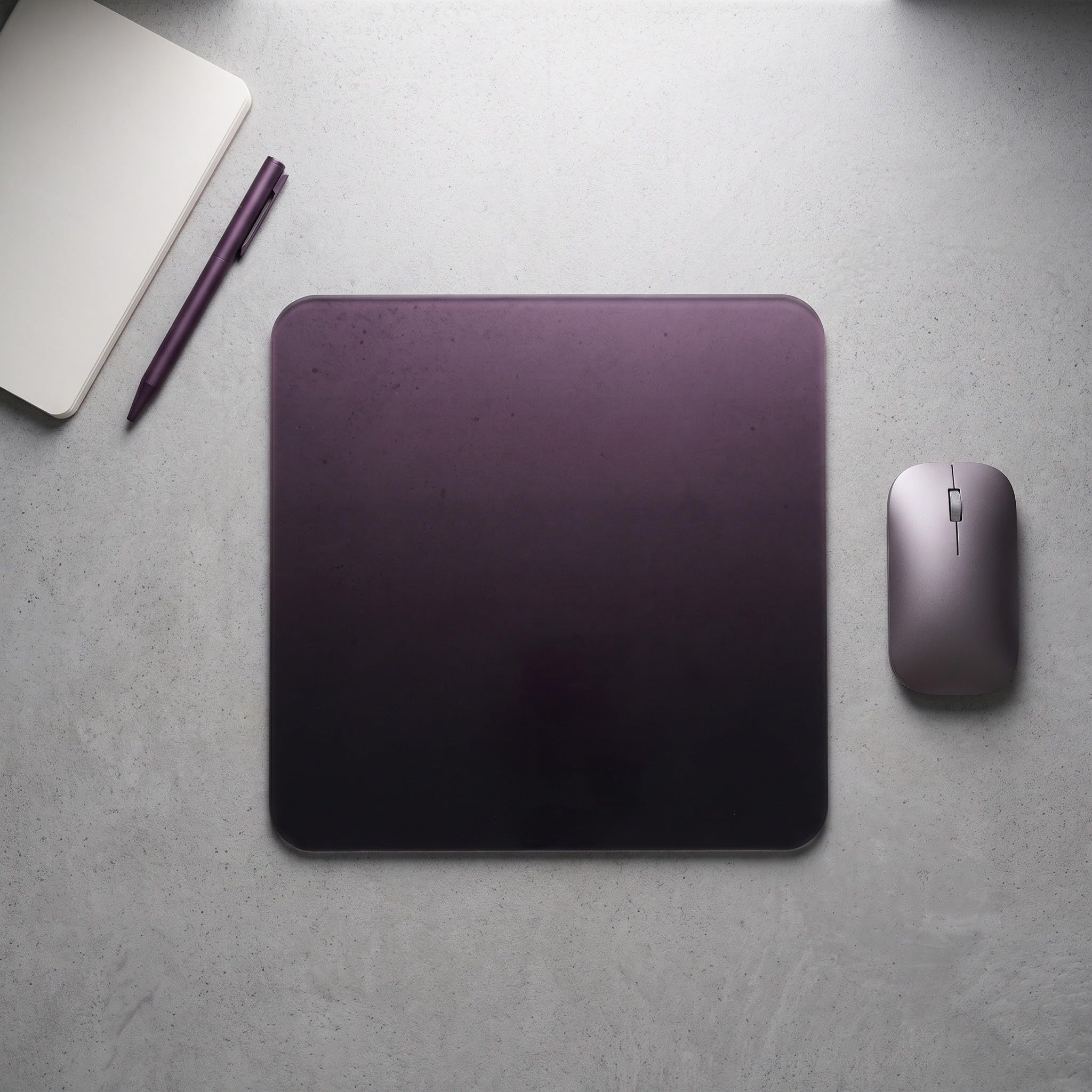 Zerodeko Tappetino per mouse in vetro con superficie rigida per il gaming,