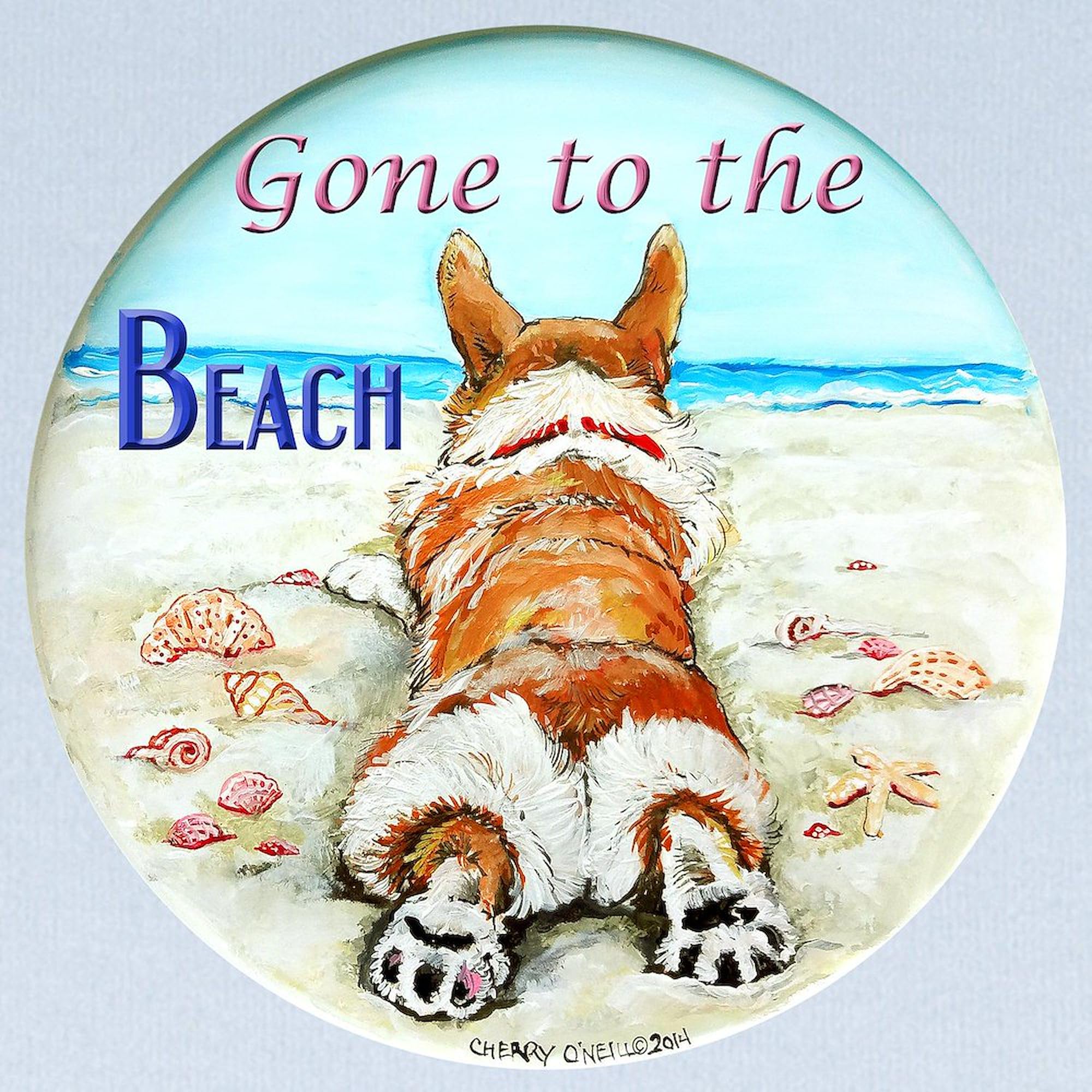 CafePress Corgi Beach Baby Blanket, Super Soft Newborn Swaddle