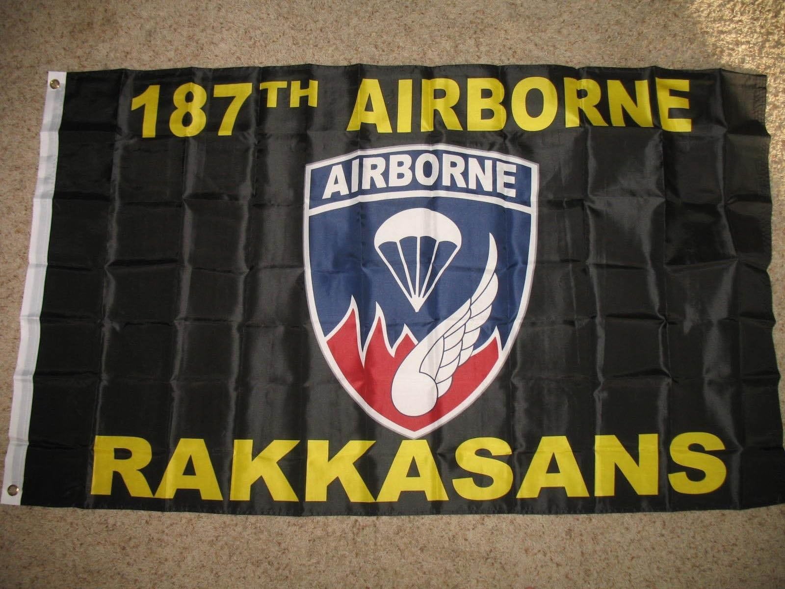Airborne Rakkasans 187Th Flag 3X5 Superpoly Flag (Licensed By Us Army)