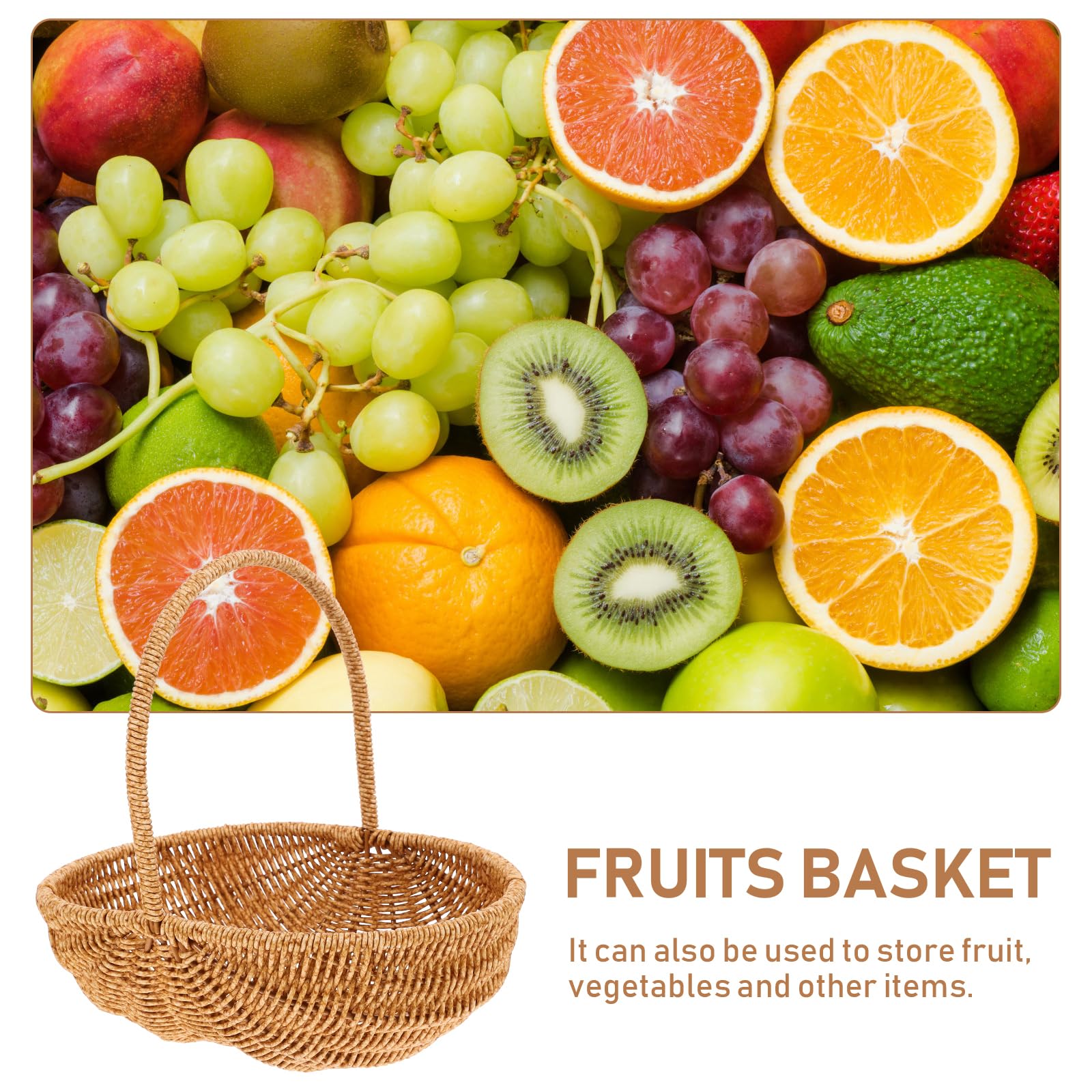 INOOMP Kleiner Weidenkorb Mit Griff Handgeflochtener Erntekorb Blumenkorb Aus Weide Geschenkkorb Für Picknick Obst Ostern Süßigkeitenkorb Für Hochzeit Party Dekoration 27 Cm