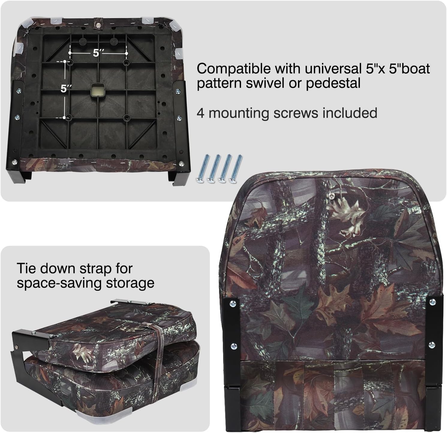 Leader Accessories Classic Low Back Folding Boat Seat
