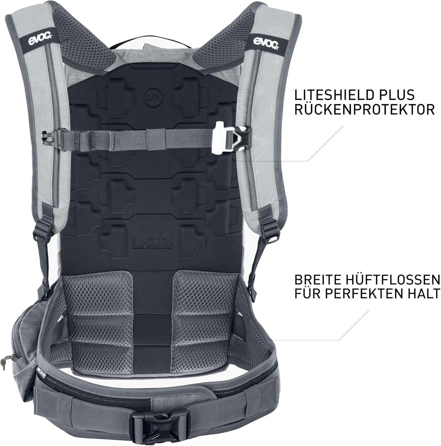 EVOC Backpack, Stone-Carbon Grey, Large-X-Large