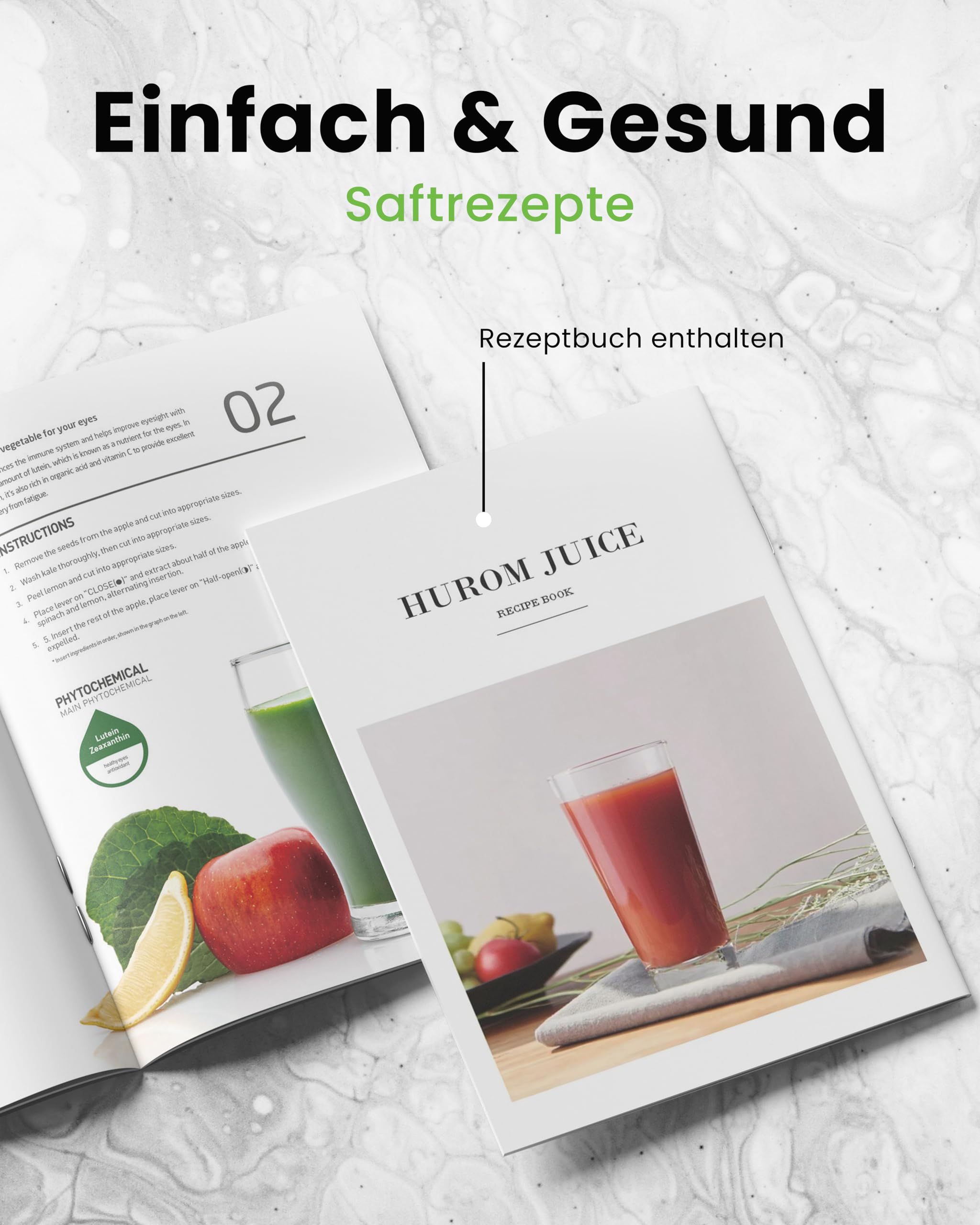 Hurom Slow Juicer | Entsafter Gemüse und Obst | H320N | Elektrische Kaltpresse | Ruhiger Motor | Leicht zu Reinigen mit Großem Behälter und Siebfilter 2L | 200 Watt | BPA Frei | Schwarz